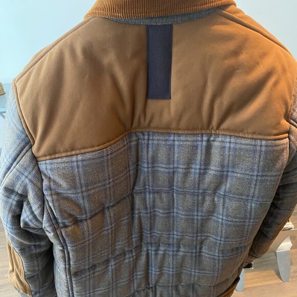 Junya Watanabe MAN - Wool Check x Cotton Corduroy x Cotton Salvedge Padded Jacke - Picture 9 of 11